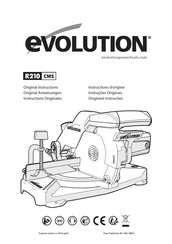 Evolution R210 CMS Instrucciones Originales