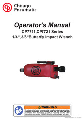 Chicago Pneumatic CP7721 Serie Operator's Manual