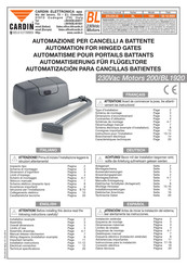 Cardin BL1920 Manual De Instrucciones