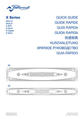 Powersoft audio X Serie Guía Rápida