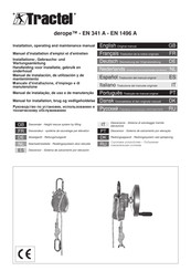 Tractel derope STD Manual De Instalación, Operación, Mantenimiento