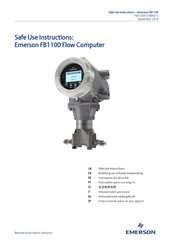 Emerson FB1100 Flow Computer Instrucciones Para Un Uso Seguro