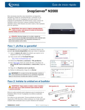 Overland Storage SnapServer N2000 Guia De Inicio Rapido