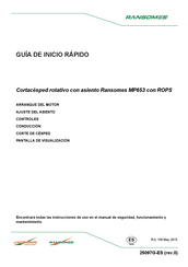 Ransomes MP653 Guia De Inicio Rapido