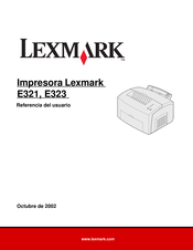 Lexmark E321 Referencia Del Usuario