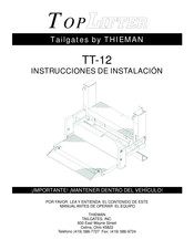 THIEMAN TT-12 Instrucciones De Instalación