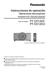 Panasonic PT-EX12KE Instrucciones De Operación