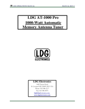 LDG Electronics AT-1000 Pro Manual Del Usuario