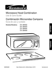 Kenmore 721.80409 Guía De Uso Y Cuidado