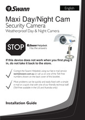 Swann Maxi Day/Night Cam Manual De Instrucciones