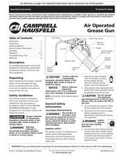 Campbell Hausfeld PL Serie Instrucciones De Operación