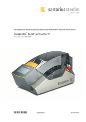 Sartorius stedim BWTC 2000 Manual De Funcionamiento