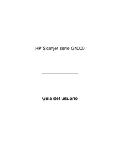 HP Scanjet G4000 Serie Guia Del Usuario