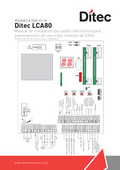 DITEC LCA80 Manual De Instalación