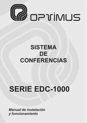 Optimus EDC-1000 Serie Manual De Instalación Y Funcionamiento