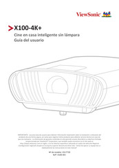 Viewsonic X100-4K+ Guia Del Usuario