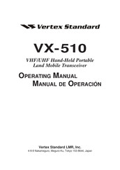 Vertex Standard VX-510 Manual De Operación