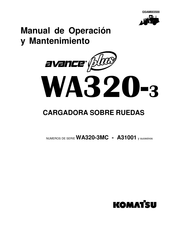 Komatsu avance plus WA320-3 Manual De Operación Y Mantenimiento