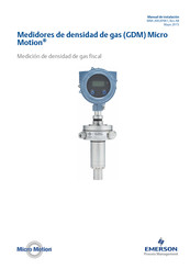 Emerson Micro Motion GDM Manual De Instalación