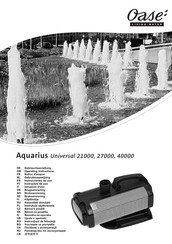 Oase Aquarius Universal 21000 Instrucciones De Uso