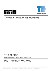 TTI TSX Serie Manual De Instrucciones