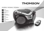 THOMSON RCD205U Manual De Instrucciones