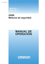 Omron G9SR-AD Serie Manual De Operación