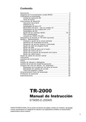 Hardi TR-2000 Manual De Instruccion