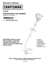 Craftsman WEEDWACKER Manual Del Operador