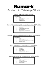 Numark Fusion 111 Manual De Inicio Rápido