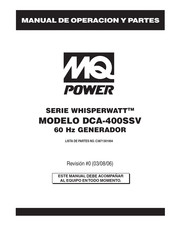 MQ Power Whisperwatt Serie Manual De Operación Y Partes