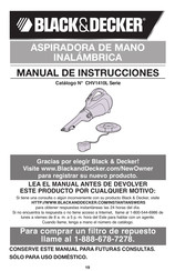 BLACK&DECKER CHV1410L Serie Manual De Instrucciones