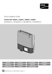 SMA SUNNY HOME MANAGER SB 3000TL-21 Guía De Instalación Rápida