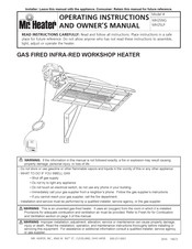 Mr. Heater MH25NG Instrucciones De Funcionamiento Y Manual Del Propietario