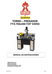 ABRATOOLS FTX-750x250-TOF Manual De Instrucciones