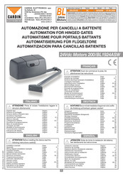 Cardin BL Serie Manual De Instrucciones