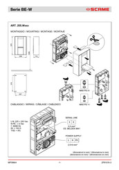 Scame BE-W Serie Guia De Inicio Rapido