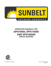 Sunbelt SPK70000 Manual Del Operador