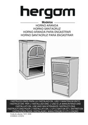 Hergom SANTACRUZ Instrucciones Para La Instalación, Uso Y Mantenimiento