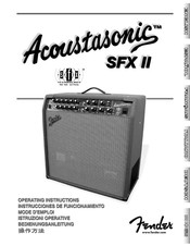 Fender Acoustasonic SFX II Instrucciones De Funcionamiento