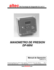 Altec DPM DP-MINI Instrucciones De Functionamiento