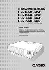 Casio XJ-M150 Guia Del Usuario