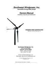 Southwest Windpower WHISPER H-175 Manual Del Propietário