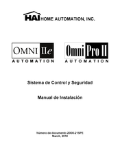 HAI Omni IIe Manual De Instalación