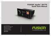 Fusion Apollo RA770 Guia De Inicio Rapido
