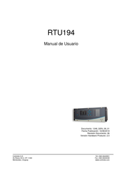 Controles RTU194 Manual De Usuario