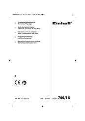 EINHELL BT-LC 700/1 D Manual De Instrucciones