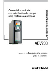 gefran SIEIDrive ADV200 Manual De Instrucciones