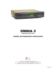 Omnia 3 Manual De Operación E Instalación