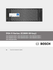Bosch DSA E Serie Guía De Instalación Rápida